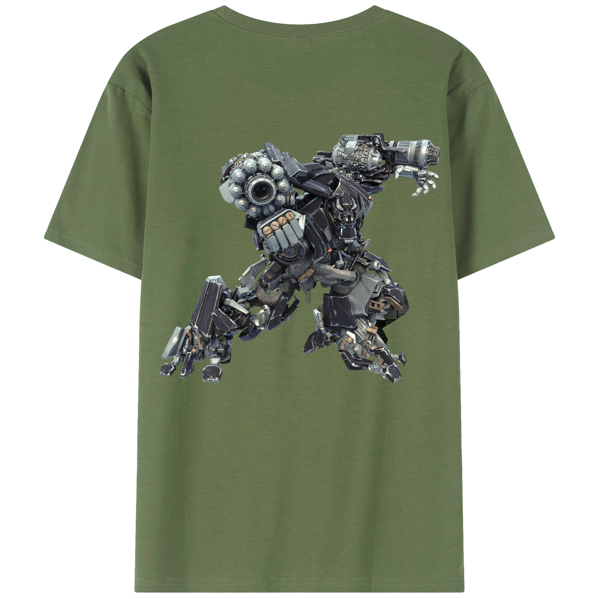 （画像用）  綿100％ メンズ半袖Tシャツ（バックプリント） 通気性